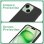 Coole schwarze, biologisch abbaubare Öko-Hülle für das iPhone 15 Plus