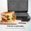 Cecotec Rock'nToast Machine à Sandwich Carrée 2 Sandwichs 800W Inox