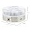 Homcom Yogurtera 20w 1,26l Con 7 Tarros De Cristal De 180 Ml 24x24x13 Cm Blanco