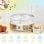 Homcom Yogurtera 20w 1,26l Con 7 Tarros De Cristal De 180 Ml 24x24x13 Cm Blanco