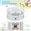 Homcom Yogurtera 20w 1,26l Con 7 Tarros De Cristal De 180 Ml 24x24x13 Cm Blanco