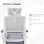 Vinsetto Silla De Oficina De Malla Giratoria Y Ajustable 58x61x102-119 Cm Gris