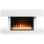 Homcom Chimenea Eléctrica Silencioso 1000w/2000w 98x27x54,5 Cm Blanco