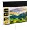 Homcom Pantalla De Proyector Manual 100 Pulgadas Formato 16:9 221x124 Cm Blanco