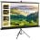 Homcom Pantalla De Proyector Manual Con Soporte 100 Pulgadas 221x124 Cm Negro