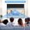 Homcom Pantalla De Proyector Manual 80 Pulgadas Formato 16:9 172x96 Cm Blanco
