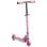 Homcom Patinete Para Niños Plegable Con Luces Música 67x32x65-78 Cm Rosa