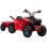 Homcom Quad Eléctrico Para Niños Con Remolque 106x41,5x48,5 Cm Rojo