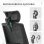 Vinsetto Silla De Oficina De Malla Giratoria Y Ajustable 58x61x102-119 Cm Negro