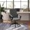 Vinsetto Silla De Oficina Con Altura Ajustable 59x63x96-105,5 Cm Gris Oscuro