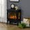 Homcom Chimenea Eléctrica 1000w/2000w Para Sala 15-30 M² 55x31x58 Cm Negro