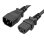 Cradia Cable Alimentación Extensión SFO IEC C14 M - C13 H 2m Negro