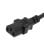 Cradia Cable Extensión Alimentación Externo IEC60320 C19H - C20M 1.2m Negro