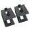 Supports d'enceintes noirs Vulkkano S4