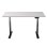 Escritorio Motorizado Kimex 150-2515K2W 150x75cm Altura 62-128cm Blanco/Negro