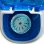 Lavatrice a Carica dall'Alto Briebe WM1111 3 kg Portatile Bianca/Blu