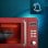 Cecotec ProClean 5110 Retro Red Microondas Digital Vintage con Grill 20L 700W Rojo