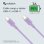 Nubbeh Elisium Cable USB-C a USB-C 1m 3A Lila