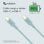 Nubbeh Elisium Cable USB-C a USB-C 1m 3A Turquesa