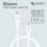 Nubbeh Elisium Cable USB-C a USB-C 1m 3A Blanco