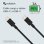 Nubbeh Elisium Cable USB-C a USB-C 1m 3A Negro
