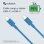 Nubbeh Elisium Cable USB-C a USB-C 1m 3A Azul