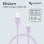 Nubbeh Elisium Cable USB-A a USB-C Tpe 1m 3A Lila