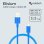 Cavo Nubbeh Elisium da USB-A a USB-C Tpe 1m 3A Blu