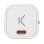 Caricabatterie Ksix Mini GaN 30 W Power Delivery Ricarica rapida USB-C Bianco