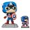 Funko Pop Marvel A60-Comic Captain America mit Pin