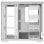 darkFlash DLX4000 Mesh Caja ATX Cristal Templado USB-C 3.0 Blanca