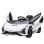 Homcom Coche Eléctrico Blanco 12V +3 Años Lamborghini Sian con Mando a Distancia