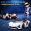Homcom Coche Eléctrico Blanco 12V +3 Años Lamborghini Sian con Mando a Distancia
