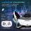 Homcom Coche Eléctrico Blanco 12V +3 Años Lamborghini Sian con Mando a Distancia