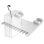 Supporto per cuffie e giochi Nacon con caricabatterie per controller PS5 DualSense bianco