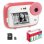 Agfa Photo Pack Realikids Instant CAM Rosa + SD 32GB + 3 Rollos Extra Papel Térmico ATP3WH