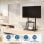 Ewent EW1544 Bodenständer für 37-100-Zoll-Fernseher, VESA 200 x 200/800 x 800, Schwarz