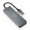 Aisens HUB USB 3.2 Gen2 10G USB-A a USB-A/M + 2xUSB-C/H + 2xUSB-A/H 15cm Gris