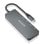 Aisens HUB USB 3.2 Gen2 10G USB-C + 4x USB-C/F 15cm Cinzento