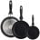 Well Home Batería de Cocina 5 Piezas + Set 3 Sartenes de Aluminio Prensado 16/20/24cm