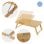 Ml-Design Soporte para Ordenador Portátil Para Cama Bambú