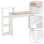 ML-Desing Escritorio con Estantes Mesa De Trabajo 110x72x40cm Blanco/Beige