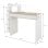 ML-Desing Escritorio con Estantes Mesa De Trabajo 110x72x40cm Blanco/Beige