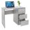 ML-Design Escritorio Con 3 Cajones 90x76x50cm Gris