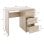 ML-Design Escritorio Con 3 Cajones 90x76x50cm Roble