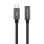 Nanocable Cable Prolongador USB-C 3.2 Gen2x2 Macho/Hembra 20Gbps 3A 4K/60Hz 2m Negro