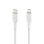 Cabo USB-C Belkin CAA003BT2MWH Lightning 1m Branco Silicone Flexível