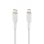 Cabo USB-C Belkin CAA003BT2MWH Lightning 1m Branco Silicone Flexível