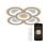 Plafon Ksix Barcelona Smartled, CCT, 40 cm, 11.387 Lm, 90 W, Tuya Smart App com assistentes de voz branco
