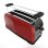 Cecotec Toastin' Time 1500 Red Tostadora 2 Rebanas Largas con Soporte para Panecillos 1500W Rojo